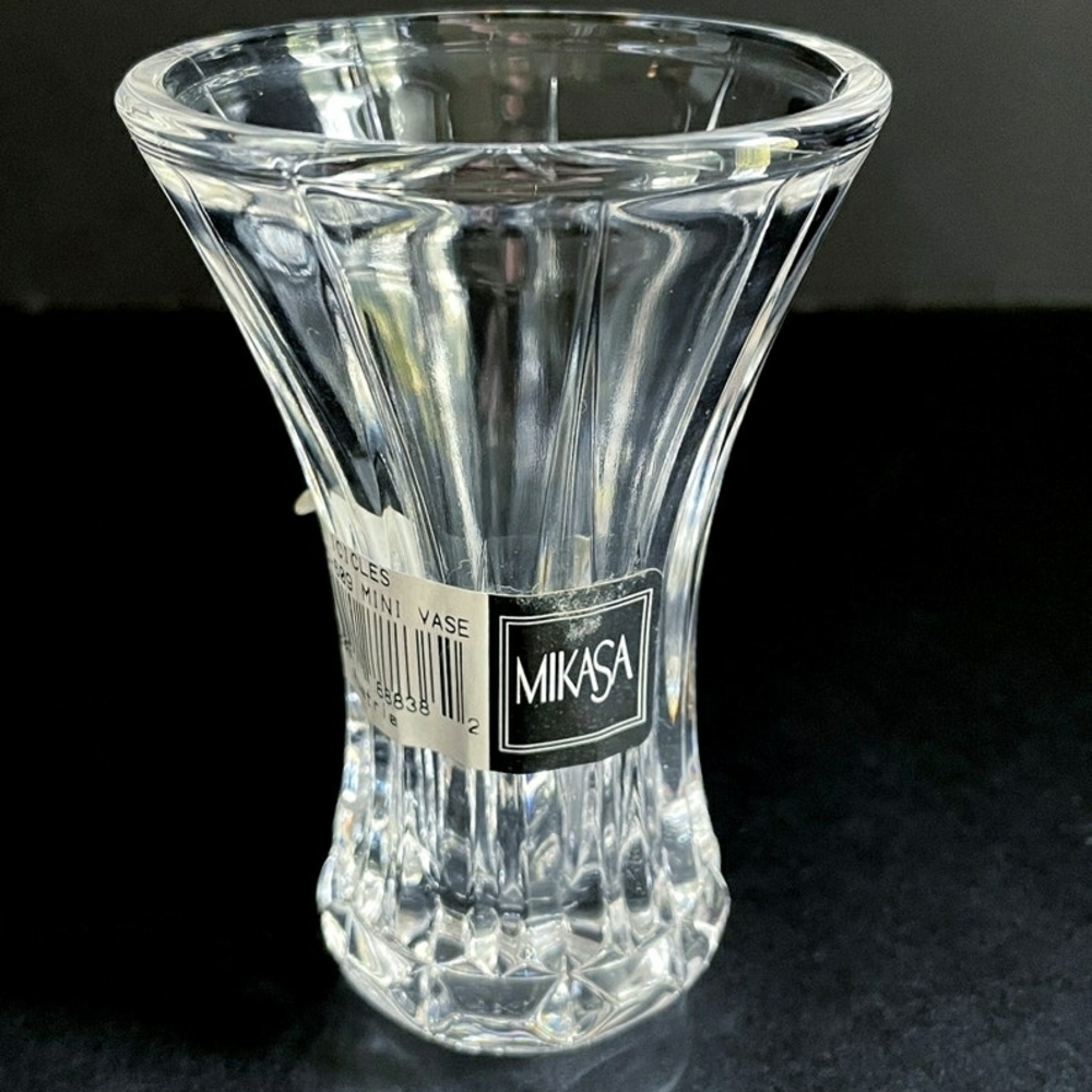 Mikasa "Icicles" Austrian Crystal Mini Vase